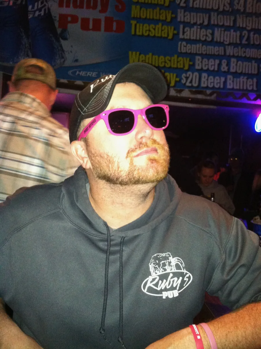 Nate Westre behind the bar during his Ruby's Pub years
