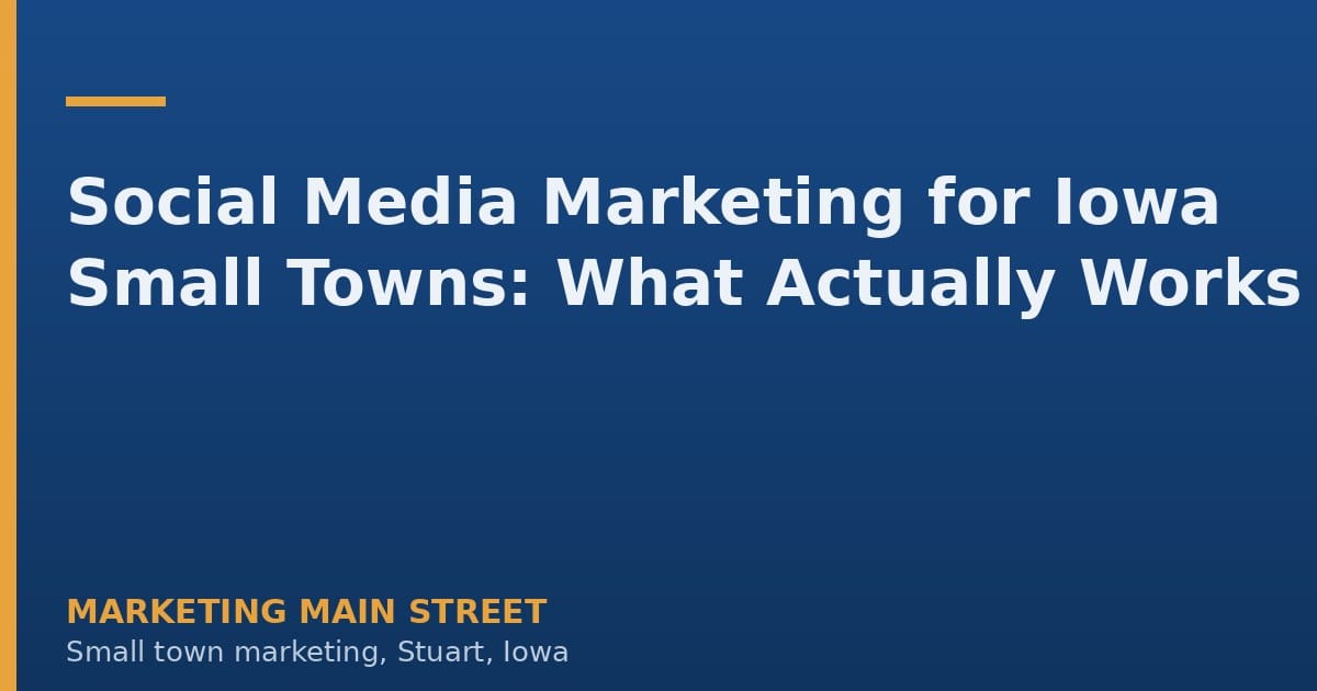 social media marketing for small iowa businesses