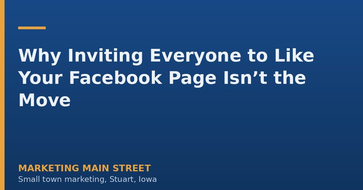 dont invite all to your facebook page