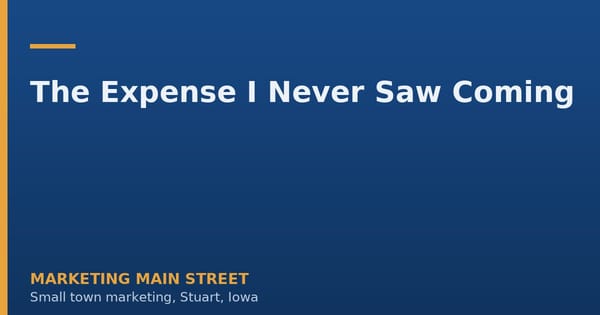 The Expense I Never Saw Coming