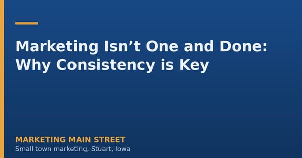 marketing consistency