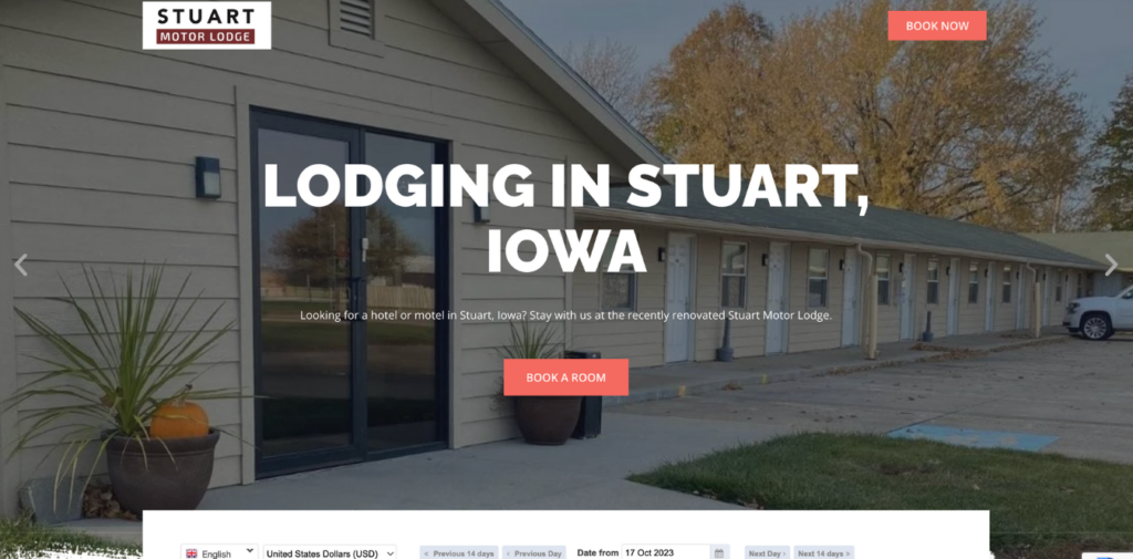 new website for stuart iowa motor lodge