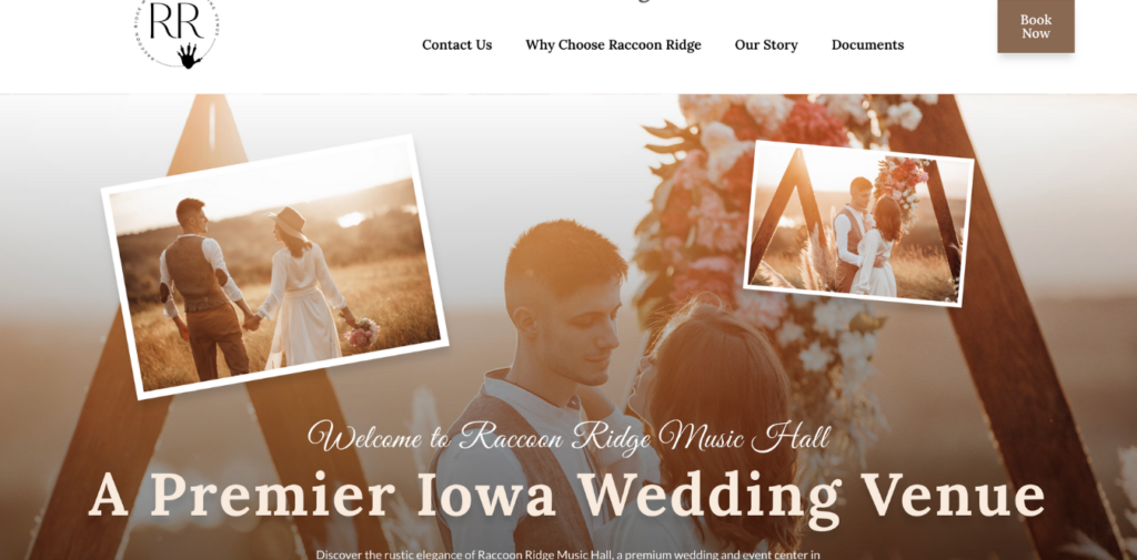 raccoon ridge music hall stuart iowa web designer