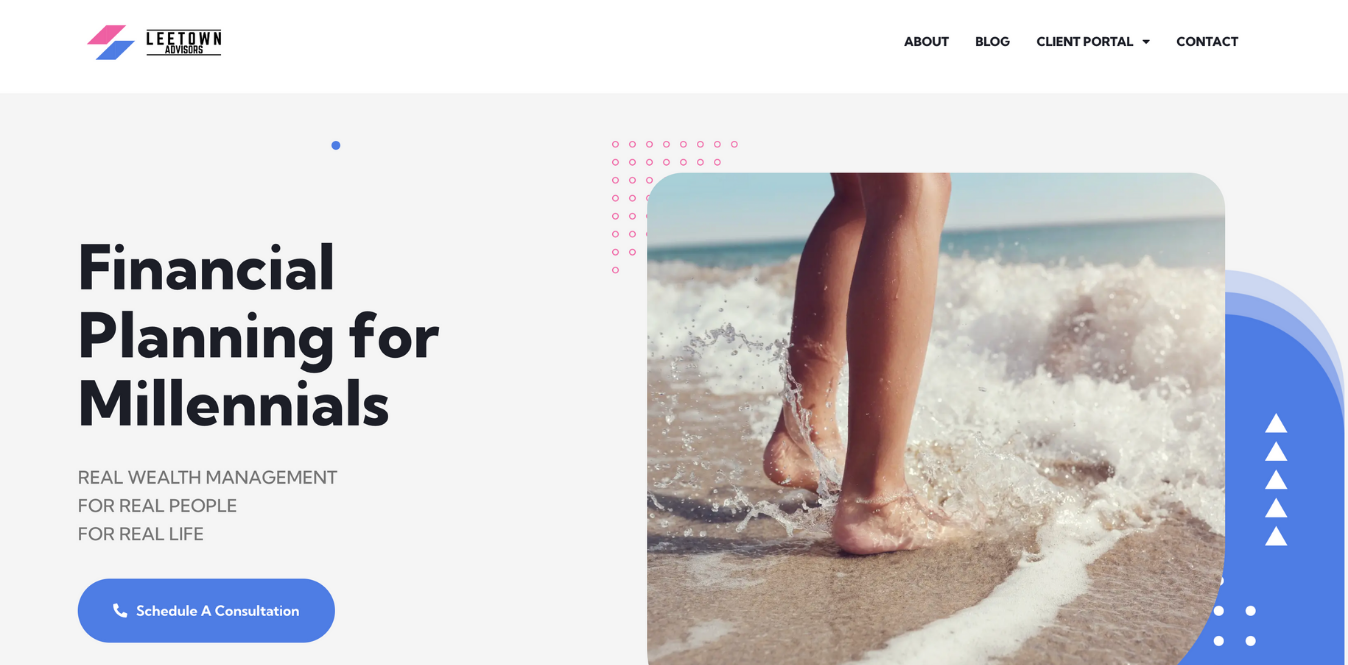 leetown advisors financial planning website designer