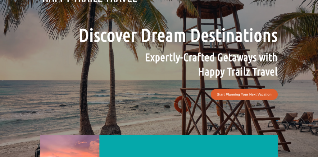 happy trailz travel website designer