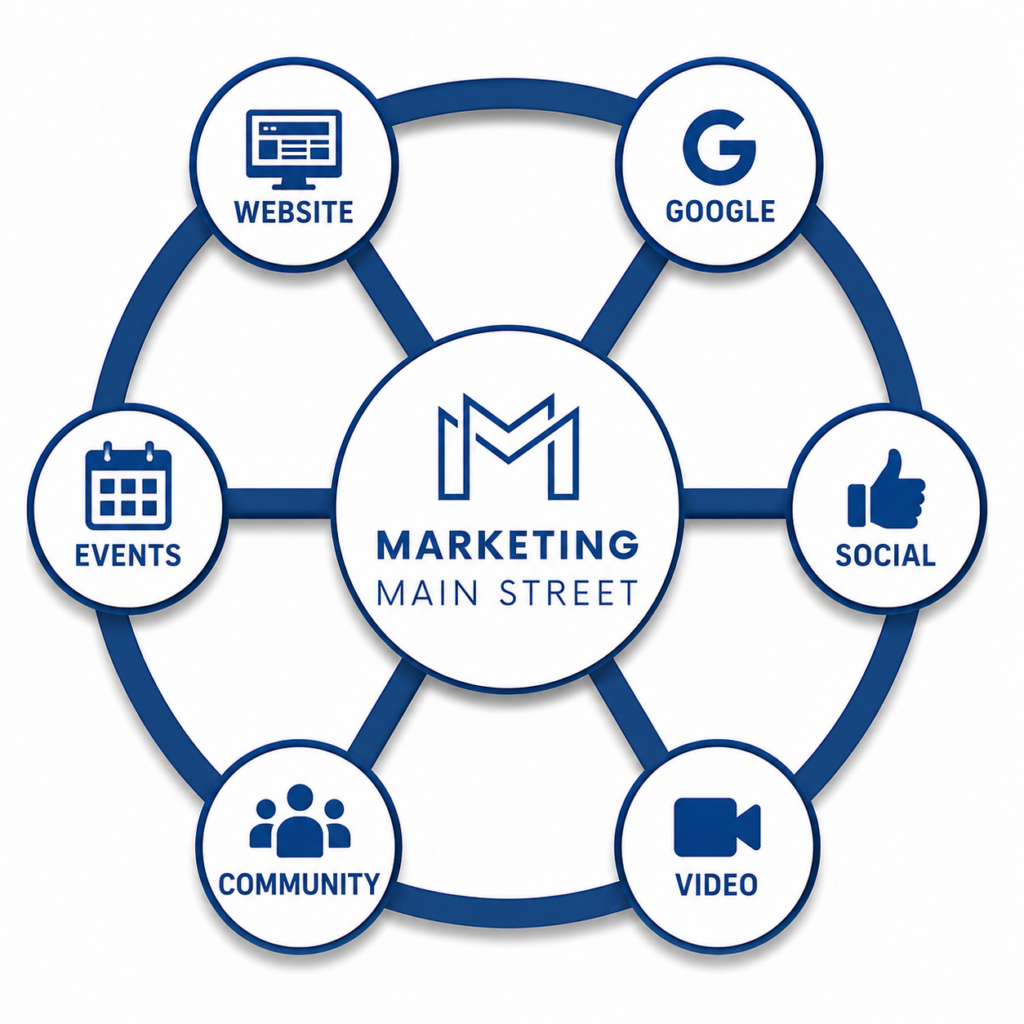 marketing main street marketing wheel